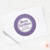 Stickers de Noël Pois violet (Enveloppe)