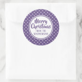Stickers de Noël Pois violet (Sac)