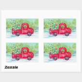 Stickers de Noël pour Camion Rouge Pays (Feuille)