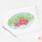 Stickers de Noël pour Camion Rouge Pays (Enveloppe)