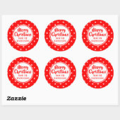 Stickers de Noël Red Stars (Feuille)