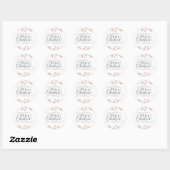 Stickers de Noël rose Gold Winter Wonderland (Feuille)
