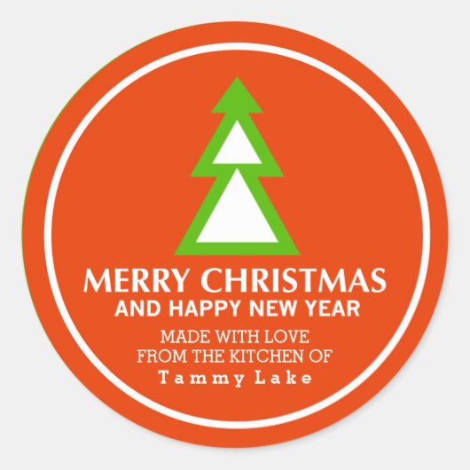 Stickers de Noël rouge et vert (Devant)