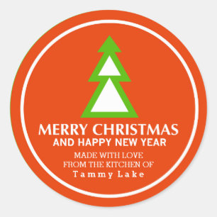 Stickers de Noël rouge et vert