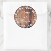 Stickers de Noël rustique "Joyeux & Lumineux" (Sac)