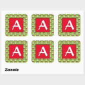 STICKERS DE NOËL SCEAU D'ENVELOPPE INITIALE PERSON (Feuille)