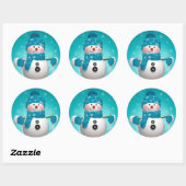 Stickers de Noël/Snowman (Feuille)