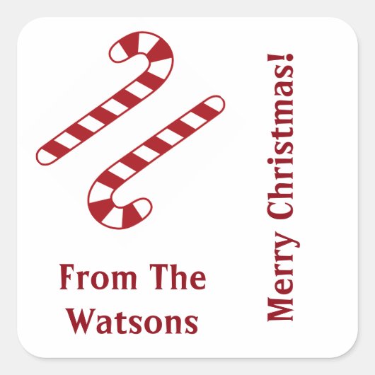 Stickers de Noël sucres de canne (Devant)