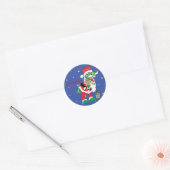 Stickers de Noël TySANTAsaurus Rex Personnaliser (Enveloppe)