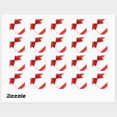 Stickers de Noël/Vaches rouges (Feuille)
