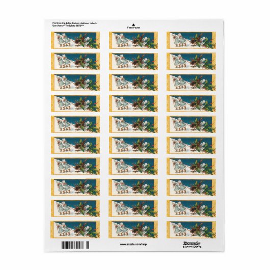 Stickers de Noël Vintage (Feuille entière)