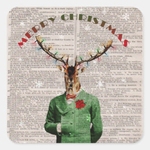Stickers de Noël Vintage Reinder