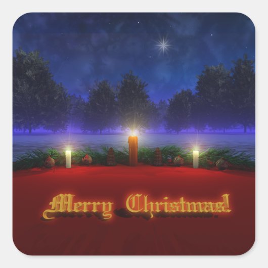 Stickers de Noël Visions plus vives (Devant)