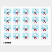 Stickers de Noël Westie (Feuille)