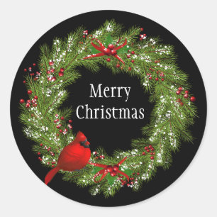 Stickers de Noël-Wreath