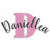 Stickers de nom de bagage en vinyle clair personna (Devant)