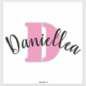 Stickers de nom de bagage en vinyle clair personna (Feuille)