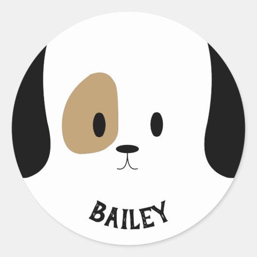Stickers de nom de chien personnalisé (Devant)