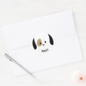 Stickers de nom de chien personnalisé (Enveloppe)