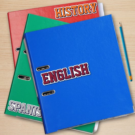 Stickers de nom de classe Varsity