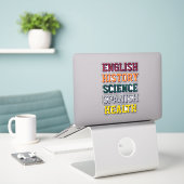 Stickers de nom de classe Varsity (Ordinateur portable sur le bureau)