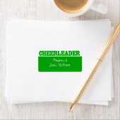 Stickers de nom de Pom-pom girl vert (En situation)