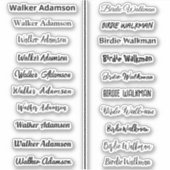 Stickers de nom élégant (Devant)