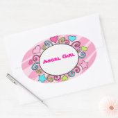 Stickers de nom personnalisé pour enfants (Enveloppe)