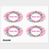 Stickers de nom personnalisé pour enfants (Feuille)