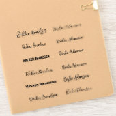 Stickers de nom unique et élégant