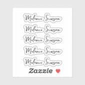 Stickers de noms multiples Retour à l'école autoco (Feuille)