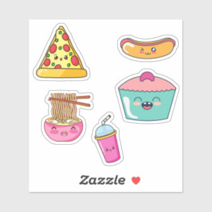 Stickers de nourriture mignonne