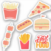 Stickers de nourriture Pack, Stickers de restaurat (Devant)