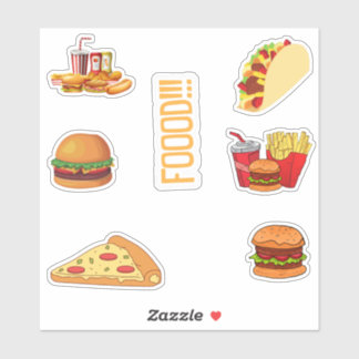 Stickers de nourriture Pack, Stickers de restaurat