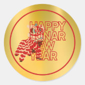 Stickers de Nouvel An chinois Split Image Lion Dan (Devant)