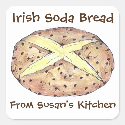 Stickers de pain de soda irlandais St. Patrick's D (Devant)