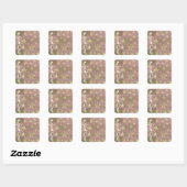 Stickers de Paix de Noël Gold Stars (Feuille)
