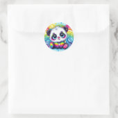 stickers de panda pour bébé arc-en-ciel (Sac)