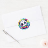 stickers de panda pour bébé arc-en-ciel (Enveloppe)