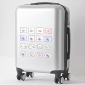Stickers de Pâques Bunnies et paniers mignons (Sur valise)