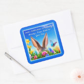 Stickers de Pâques heureux personnalisés ou votre  (Enveloppe)