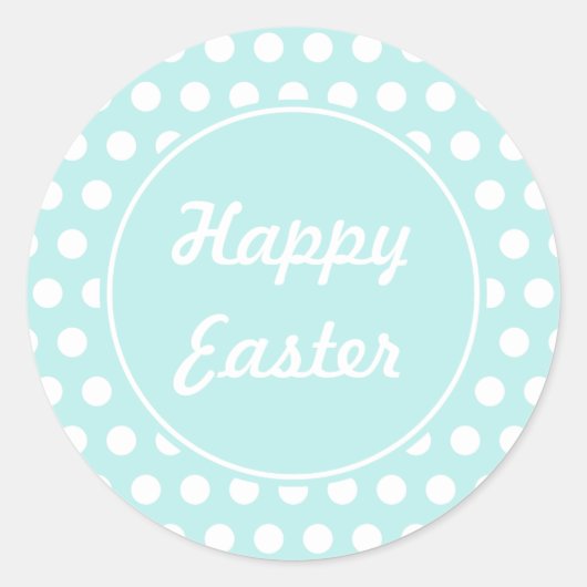 Stickers de Pâques Joyeux Fêtes Rétro (Devant)