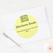 Stickers de paquets de semences sur mesure bio (Enveloppe)