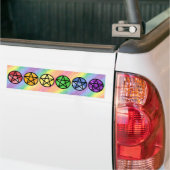 Stickers de pare-chocs Rainbow Pentacle (Sur camion)