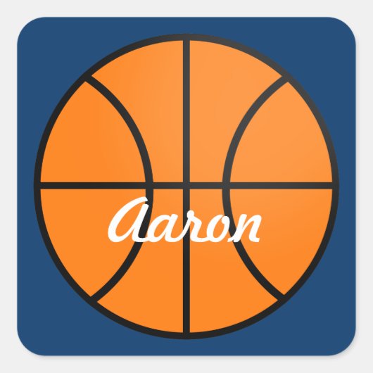 Stickers de partie de basket-ball de sport personn (Devant)