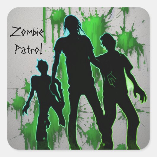 Stickers de patrouille zombie (Devant)