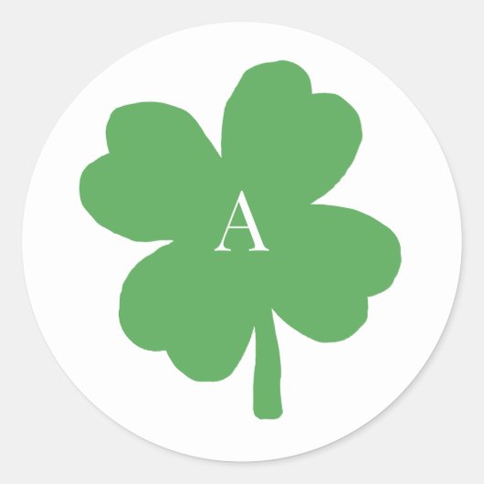 Stickers de peinture verte irlandaise Shamrock Mon (Devant)