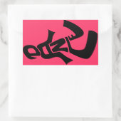 Stickers de personnage Lettré Danse (Sac)