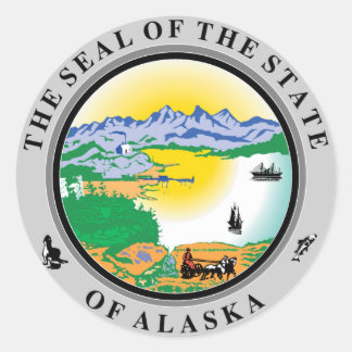 Stickers de phoque de l'état de l'Alaska