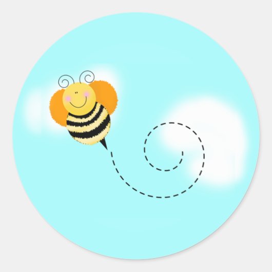 Stickers de phoque d'enveloppe d'abeilles (Devant)